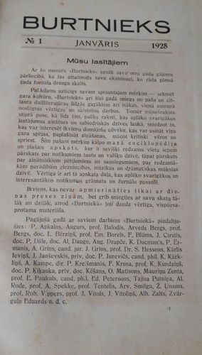 Burtnieks 1928 I pusgads 