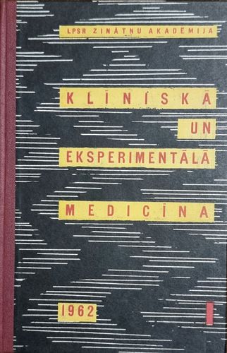 Klīniskā un eksperimentālā medicīna 1