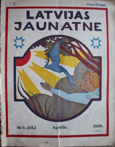 Latvijas Jaunatne.  1929 g.Nr. 8(52).