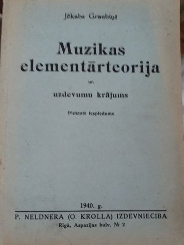 Muzikas elementārteorija un uzdevumu krājums