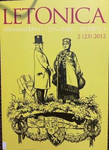 Letonica: humanitāro zinātņu žurnāls 2-23 (2012)