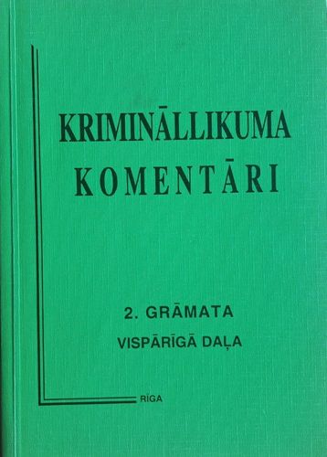 Krimināllikuma komentāri 2. gramata