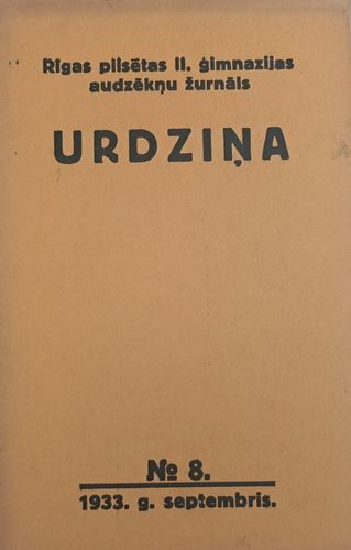 Urdziņa Nr. 8 1933