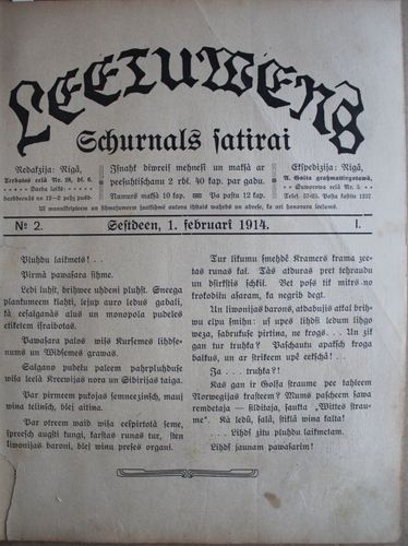 Lietuvēns.  1914 g. Nr. 2