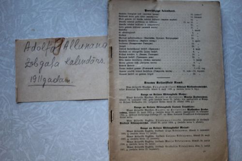 Ad.Allunana Zobgaļa kalendars 1911. gadam