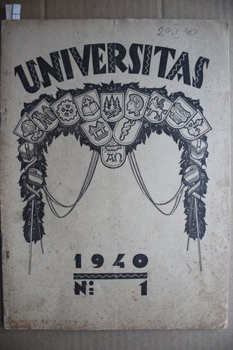 Universitas. 1940g. Nr. 1