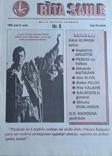 Rīta Saule Nr. 8 31/05/1996