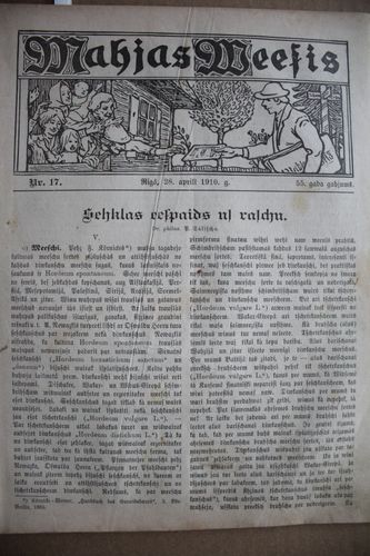 Mājas Wiesis. 1910g. Nr.17