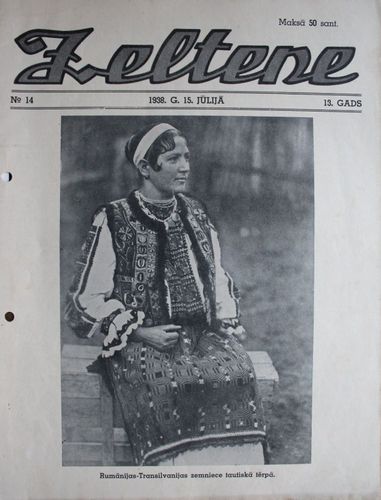Zeltene. 1938  g. Nr.14