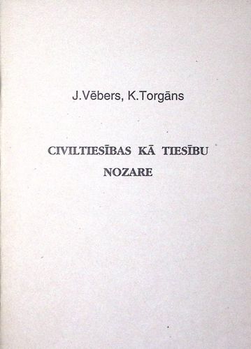 Civiltiesības kā tiesību nozare