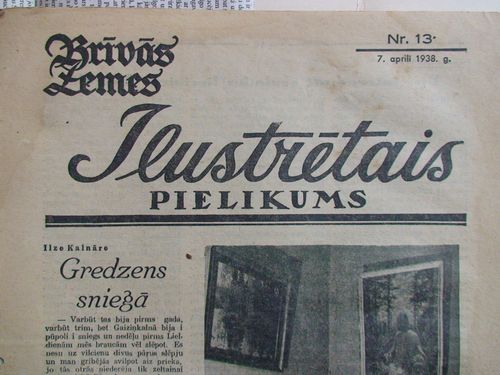 Brīvās Zemes Ilustrētais Pielikums. 1938 g. Nr. 13