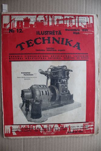 Ilustrētā Technika.  1931g. Nr.12