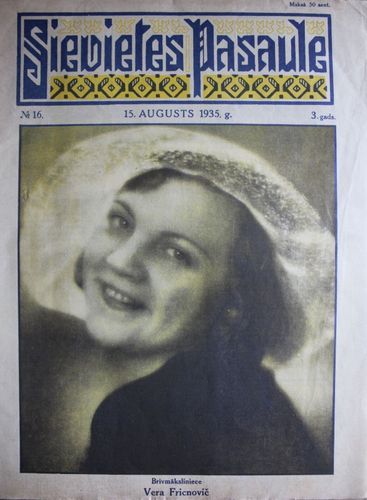 Sievietes  Pasaule. 1935 g. Nr.16
