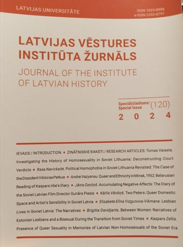 Latvijas vēstures institūta žurnāls. Speciālizlaidums 2024