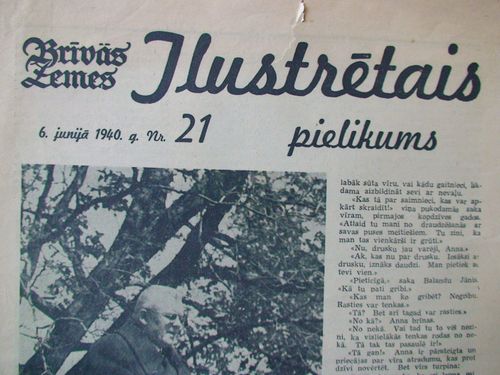 Brīvās Zemes Ilustrētais Pielikums. 1940 g. Nr.21