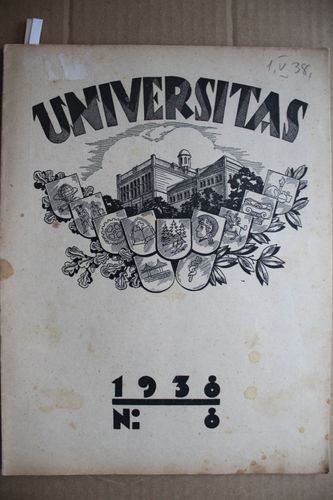 Universitas 1938g. Nr. 8