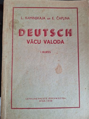 Deutsch.  Vācu valoda 1. kurss