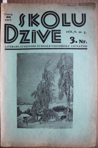 Skolu Dzīve. 1938/9 m.g. Nr. 3