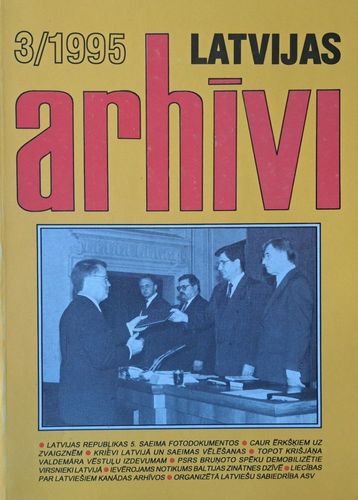 Latvijas arhīvi 3/1995
