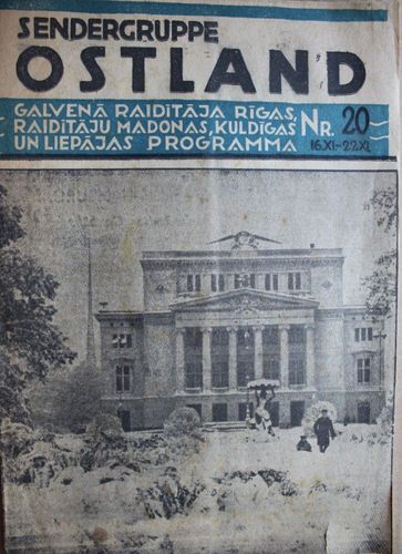 Sendergruppe Ostland.  1941 g. Nr. 20