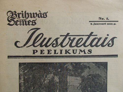 Brīwās Zemes Ilustretais Pielikums. 1935 g. Nr.1