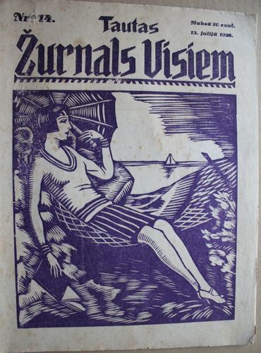 Tautas Žurnāls Visiem.  1928 g. Nr.14