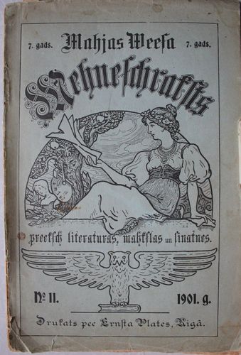 Mājas  Wiesa Mēnešraksts.   1901 g. Nr. 11