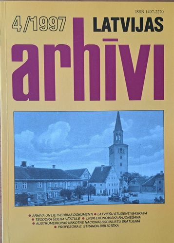 Latvijas arhīvi 4/1997