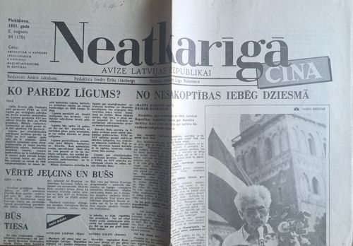 Neatkarīgā Cīņa 2/08/1991