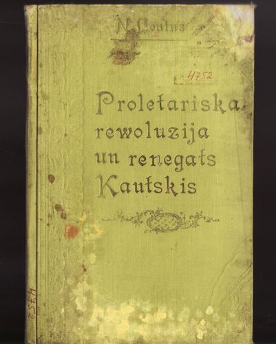 Proletariska rewolucija un renegats Kautskis.
