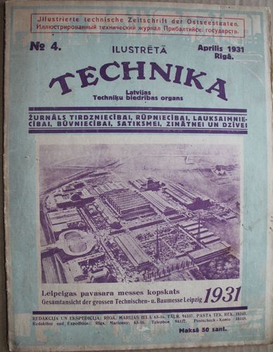 Ilustrētā Technika.  1931g. Nr.  4