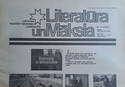 Literatūra un Māksla Nr. 4 28/01/1989