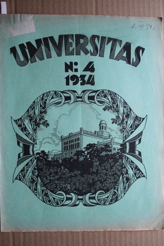 Universitas 1934 g. Nr.4
