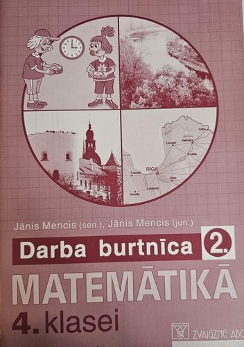 Darba burtnīca matemātikā 4 klasei. Otrā daļa