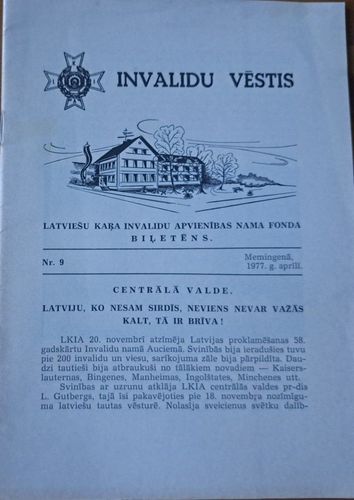 Invalidu vēstis Nr. 9 4/1977