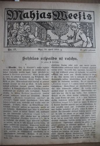 Mājas Wiesis. 1910g. Nr.17