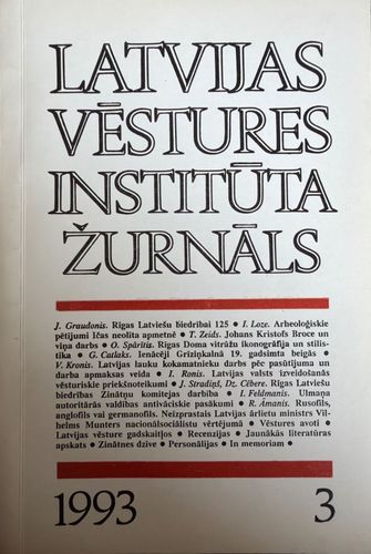 Latvijas vēstures institūta žurnāls 1993/3