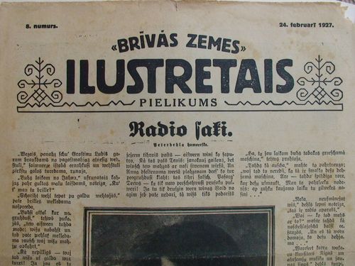 Brīvās Zemes Ilustretais Pielikums. 1927 g. Nr.8