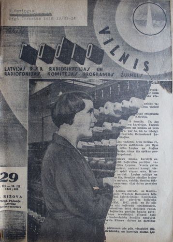 Radio Vilnis. 1941  Nr.  29
