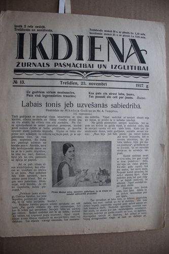 Ikdiena.  1927g. Nr. 13