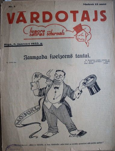 Vārdotājs.  1933 g. Nr.  1
