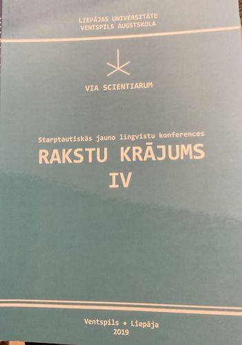 Starptautiskās jauno lingvistu konferences rakstu krājums IV