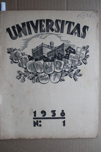Universitas 1938g. Nr. 1
