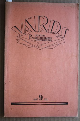 Vārds. 1937 g. Nr.9