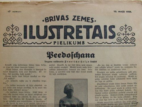 Brīvās Zemes Ilustretais Pielikums. 1928 g. Nr.17