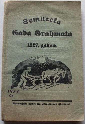 Zemnieka gada grāmata 1927. gadam