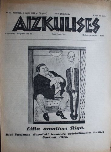 Aizkulises.  1926 g.Nr.22