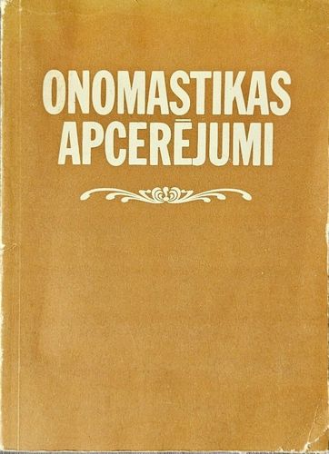 Onomastikas apcerējumi