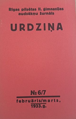 Urdziņa Nr. 6/7 1933