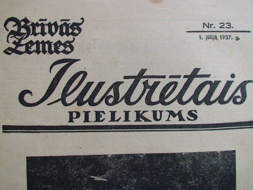 Brīvās Zemes Ilustrētais Pielikums. 1937 g. Nr.23